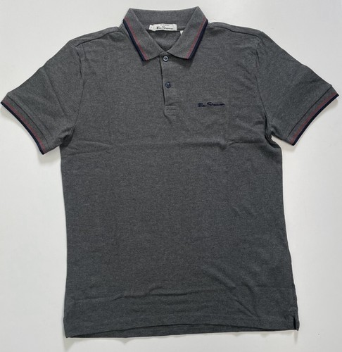 Camiseta polo de algodón con cuello Ben Sherman de manga corta para hombre S-5XL - Imagen 11 de 31