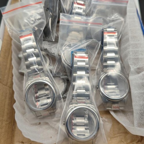 Per Orologio Ostrica Movimento NH36/NH35 Cassa Bracciale Vetro Zaffiro - Foto 9 di 15