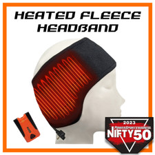 Heated Fleece Headband for Ears  Battery Electric Clothing  Lifetime Warranty