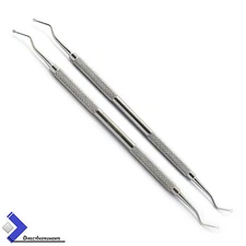 2PCS DENTAL SPOON EXCAVATORS 127/128, 129/130 1.8MM 2MM RESTORATIVE CAVITY TOOLS
