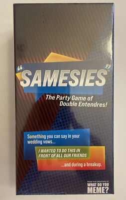 SAMESIES The Party Game Of Double Entendres! WHAT DO YOU MEME Creators Ages 17+
