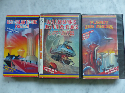 2x VHS Cyborg 009 Der Galaktische Frieden Geheimnis des Universums Planet Kinder
