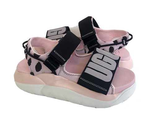 UGG LA CLOUD STRAP CHEETAH PRINT POSIE 