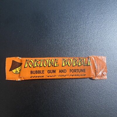 Vintage 1987 Rare Fortune Gum Albert & Sons One Stick FORTUNE BUBBLE Gum 3.5''