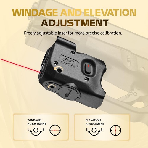 Pistola Luz Rojo Láser y Funda Ajuste Glock17/19Gen3-5, G22/23/31/32Gen3-4&G19X/44/45 - Imagen 7 de 17