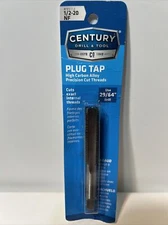 Century Drill & Tool 95112 High Carbon Steel Fractional Plug Tap, 1/2-20 NF NEW