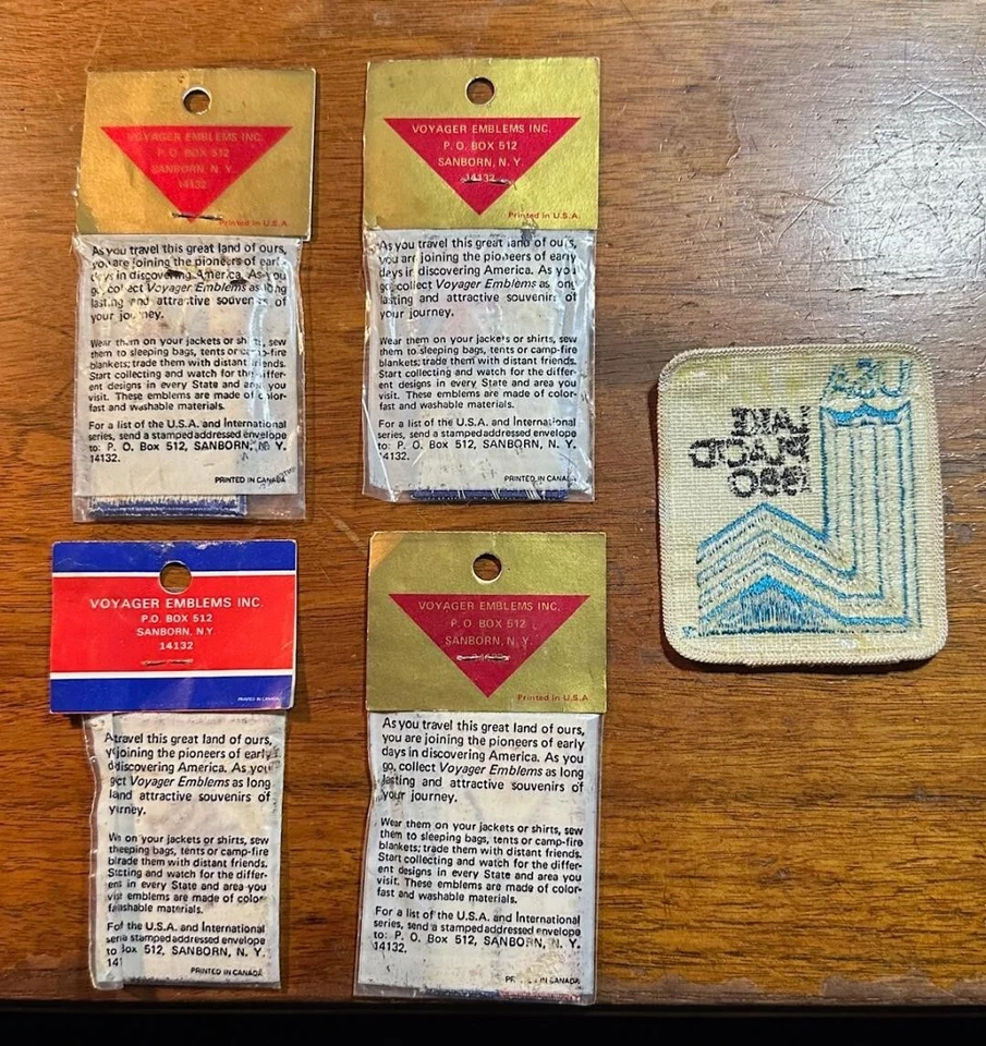 Vintage Australia Canada France Philippines Olympic Patch Lot 5 Flag New #C50 - Image 2 of 4