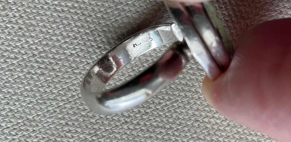 Statement Crystal Solitaire Ring Sterling Bohemia… - image 5