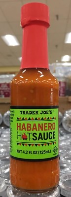 Trader Joe's Habanero Hot Sauce; net wt. 4.2 fl. oz (125mL) New and sealed!