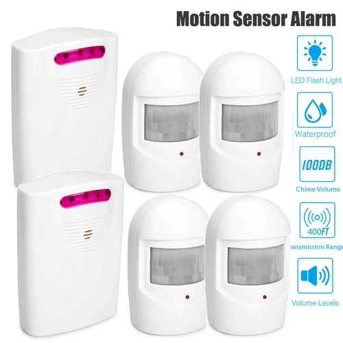 LOT Wireless Doorbell Driveway Security Alarm System PIR Motion Sensor Home Q2K7