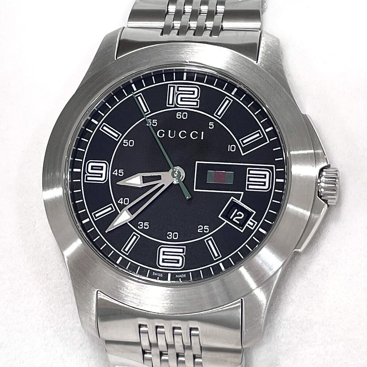 Gucci G Timeless Watch Quartz 45mm Men's Black Dial Swiss Gucci G Timeless Watch Quartz 45mm Men's Black Dial Swiss