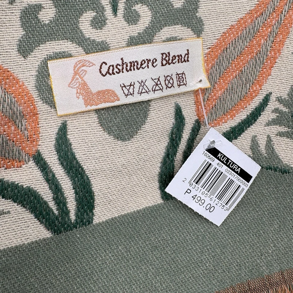 Mujeres Moda Bufanda Larga Imitación Mezcla Cachemira Mantón Estampado Pañuelo 190*65 cm Foto 2 de 4