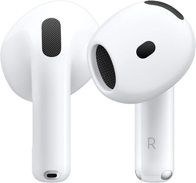 Apple AirPods 4 Wireless Bluetooth Earbuds - White MXP63LL/A | eBay