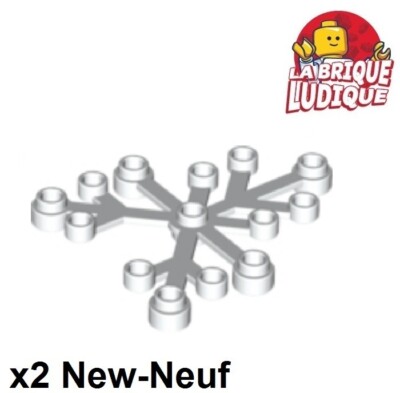 4288057 Lego plante feuille 6 x 5 BLANC 3 pièce