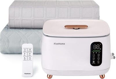 Smart Water Heated Mattress Pad-King Size, No Electric Wire Comfortable Hydro
