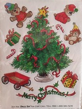 Vintage Suzy  s Zoo Sticker Sheet - Christmas