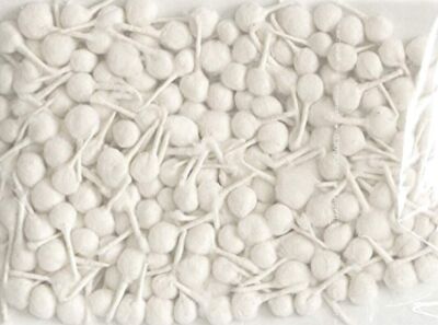 Diya Cotton Wicks Round Phool Wicks/Puja arti Rui/Cotton Poja aarti Wicks 100 pc