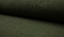 Double Sided Cotton TERRY TOWELLING Fabric Material - ARMY GREEN
