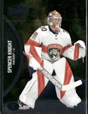 2021-22 SkyBox Metal Universe #160 Spencer Knight Florida Panthers Rookie Card. rookie card picture