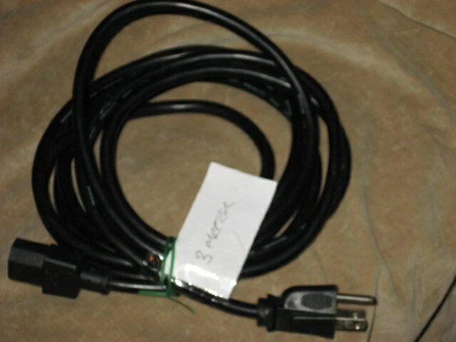 9 foot (3 m) Power Cord for TV-Monitor-Computer, used - Image 2 of 2