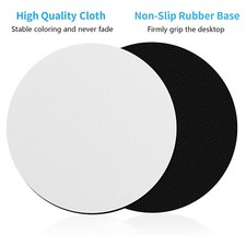 Sublimation Blank Mouse Pad for Transfer Heat Press White Round Rubber Mouse Mat