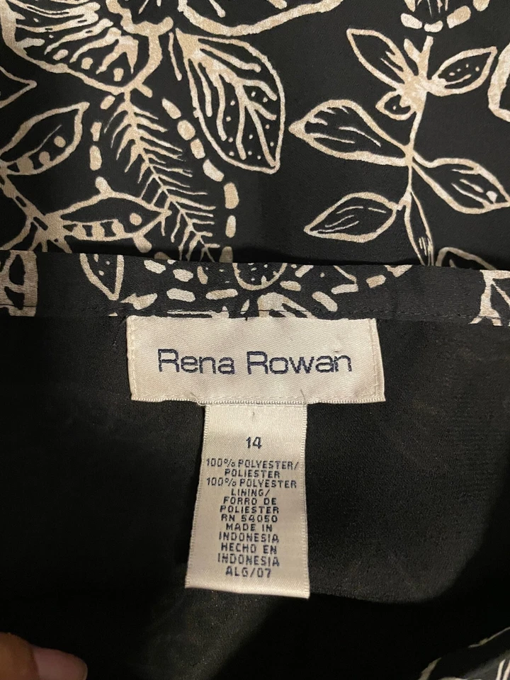 Maxi Falda Vintage Para Mujer Talla 14 Negra Floral Gasa Fluida Capricho Años 90 Y2K Foto 3 de 4