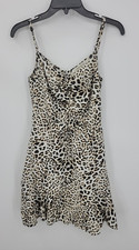 RowA Dress Womens Small Animal Print Sleeveless Flowy Boho Casual Beachy Party