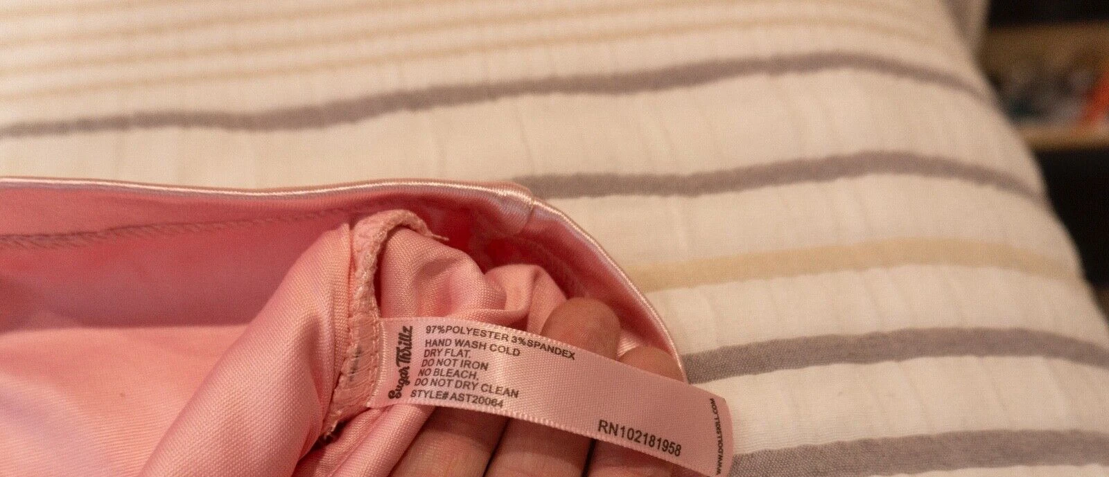 VALENTINO Vestito babydoll rosa taglia S di sugar thrillz con spalline e fiocchi regolabili