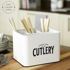 Enamel Cutlery Storage Box