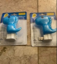 New 2PK Blue Dinosaur Night Light - Blue Led Night light Hallway Bedroom Kitchen