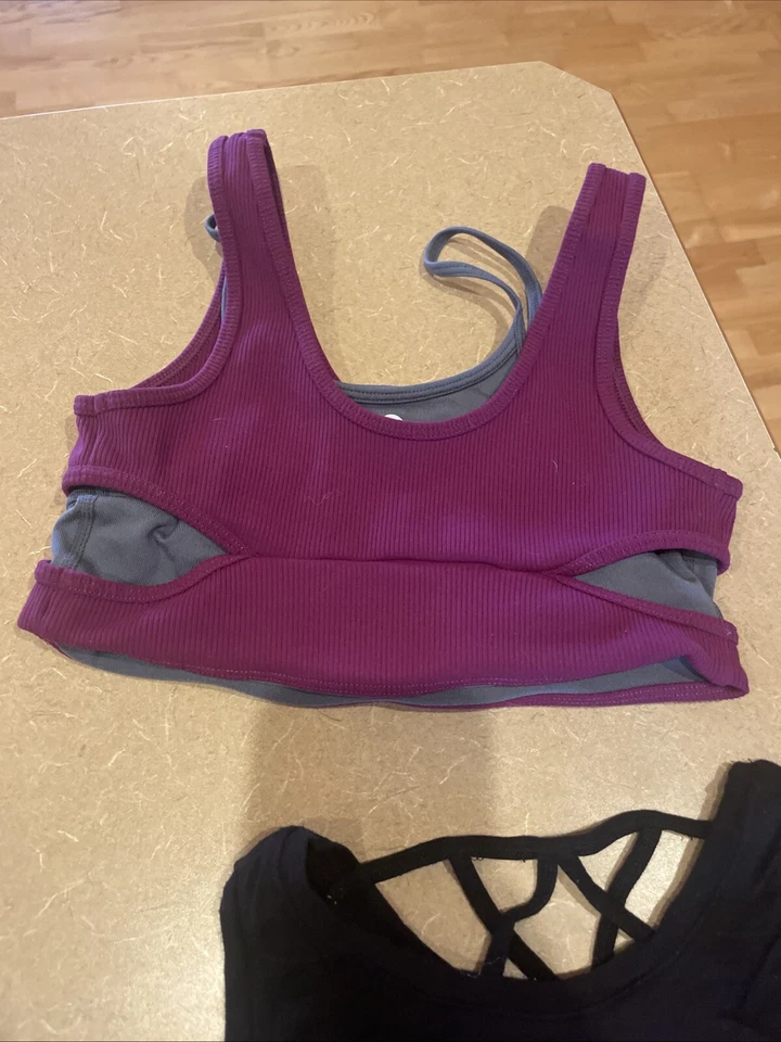 Justice Under Armour Zella Girl's Athletic Shorts Tank Top Shirt & Crop XS 7 / 8 - Image 3 of 4