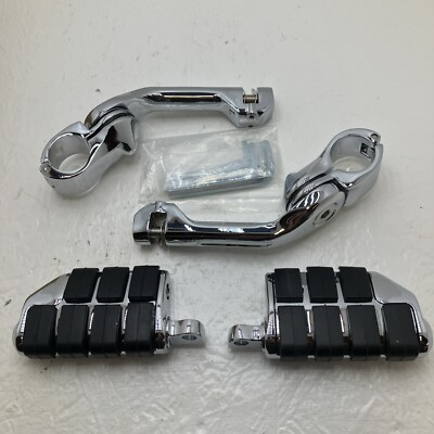 Motorcycle Foot Pegs w/ Mounts XFMT 1.25  Chrome XF210314-E