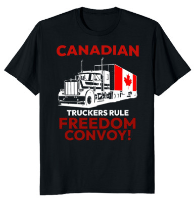 NEW LIMITED Freedom Convoy Canada Truck Classic Novelty Tee M-3XL Fast Shipping