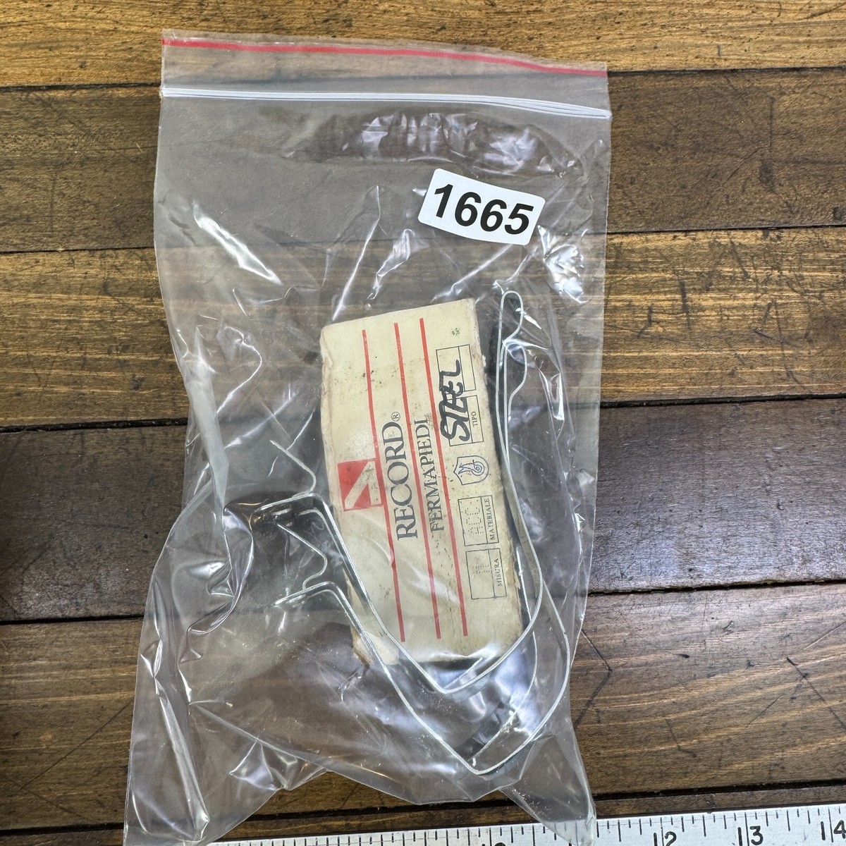 Cale-pieds Campagnolo Record Medi Set - Vintage Années 70/80 - Argent