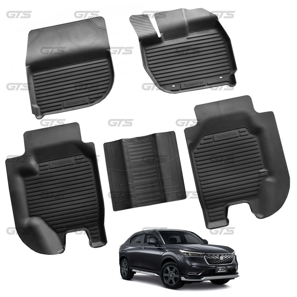 RHD Rubber 3D Floor Mat Carpets Fits Honda HR-V HRV Hatchback 2022 - 2023 Foto 3 de 4