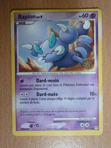 Carte Pokemon Rapion 60 Pv 99 130 Diamant Et Perle Flocon Avent Ebay