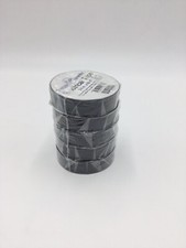 Shurtape Electrical Insulating Tape, 60' Length x 3/4" Width, Black 5 Roll .