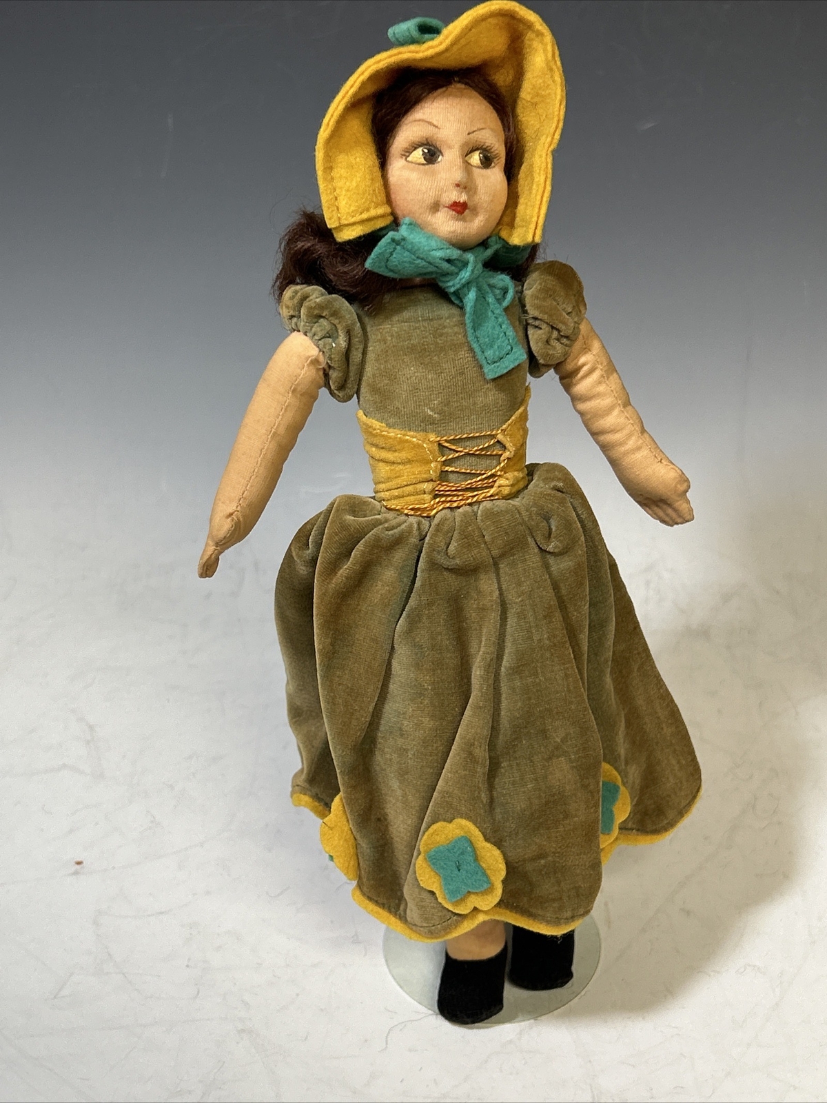 Vintage Nora Wellings Doll, Made In England, Cloth Doll