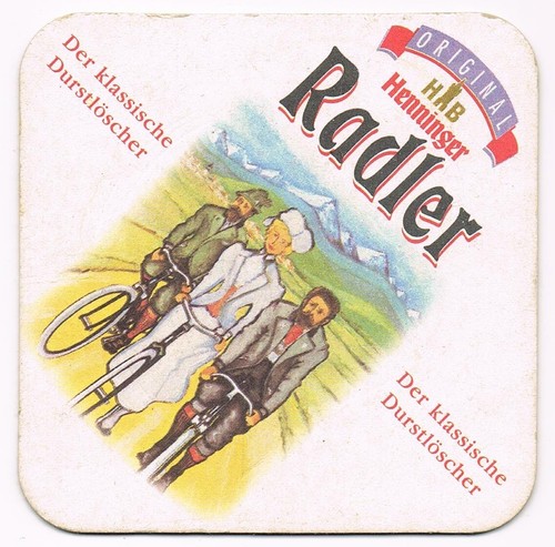 HENNINGER BIER / HENNINGER RADLER - DEUTSCHER PROMO BIERUNTERSETZER - Bild 2 von 2