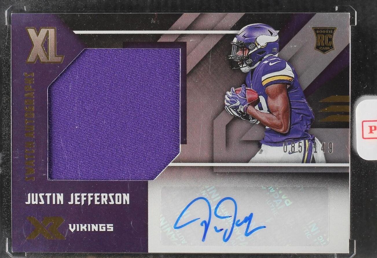 2020 Panini XR - Rookie XL Swatch Autographs Justin Jefferson #RXL