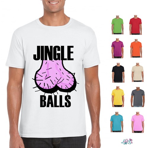 Mens Jingle Balls T-Shirt | Adult Xmas 