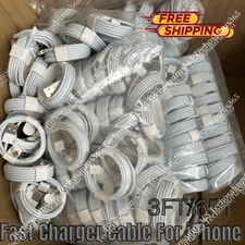 Lot USB Fast Charger Cable Cord For Apple iPhone 5 6 7 8 X 11 12 13 14 Pro MAX 