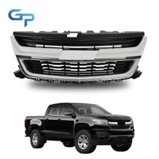 Front Upper Grille For Chevrolet Colorado 2015-2020 Black 84408363 Wchrome Trim Front Upper Grille For Chevrolet Colorado 2015-2020 Black 84408363 Wchrome Trim
