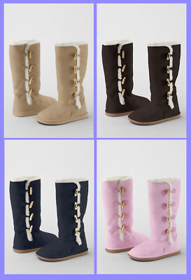 Lands' End ~ Lillian Girl's Size 9 Toggle Boots $50 NIB