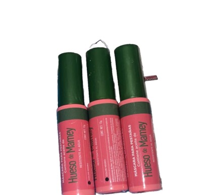 3 Magic Mabelle Aceite Hueso de Mamey Black Waterproof Mascara Pestañas Trío New
