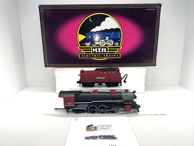 MTH Premier 20-3087-1 Gulf Mobile & Ohio 4-6-2 Pacific PS.2 O Used BCR #5296 GMO