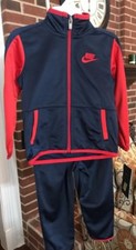 Nike Boys Set 2 piece Boys Track Suit Jacket Pant Obsidian 12 Months