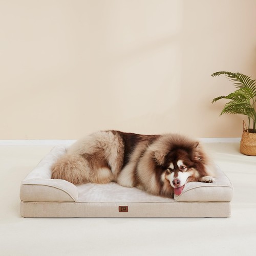 Cama ortopédica de espuma viscoelástica para perros sofá impermeable para perros - Imagen 4 de 9