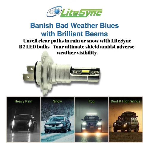 Micro H7 V12 CSP LED Headlight Bulbs Kit 8000lm For Ssangyong Rexton 2004-2012 - Picture 10 of 17