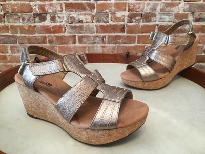 clarks annadel orchid wedge sandal